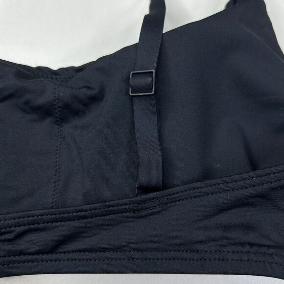 Everlane Thigh-High Bikini Bottom & Scoop-Neck Bikini Top Black Women Small NWT - Picture 11 of 15